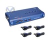 Swich KVM 4 Ports USB (+4 Câbles KVM ) TK-407K