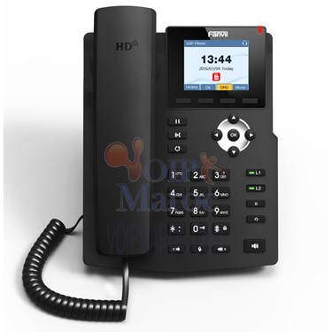 Telephone IP Ecran Couleur Rétro-Eclairé  4 Lignes SIP PoE sans alimentation